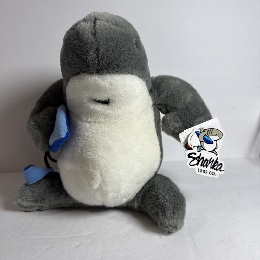 Sharka Crazy Shirts Hawaii Surf Co Surfboard Plush Gray Shark W Tags 10in NEW